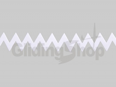 Turbulator Zackenband 60° selbstklebend